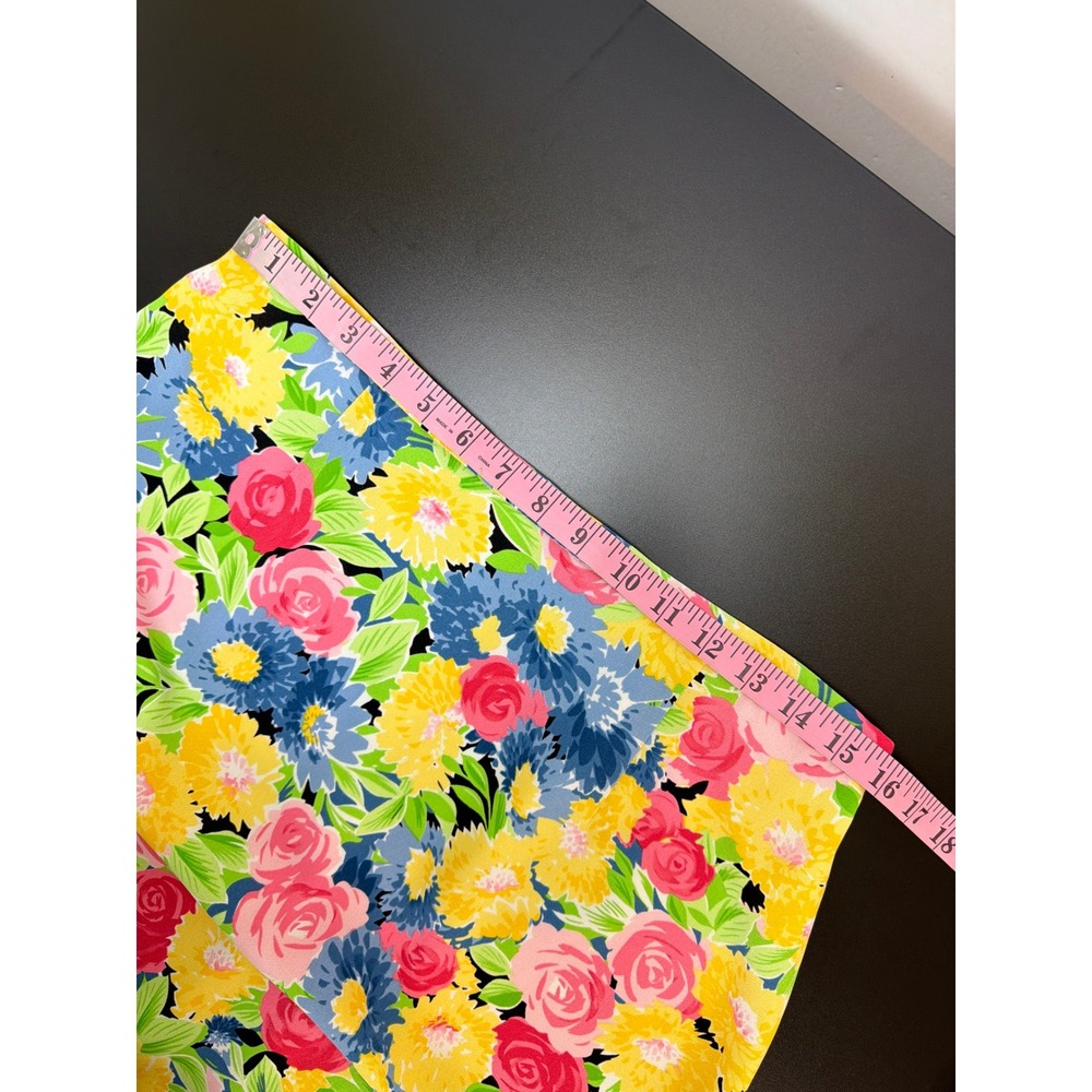 Vtg Pendleton Vibrant Colorful Floral Maxi Skirt Size 12 Garden Cottagecore - Picture 9 of 9